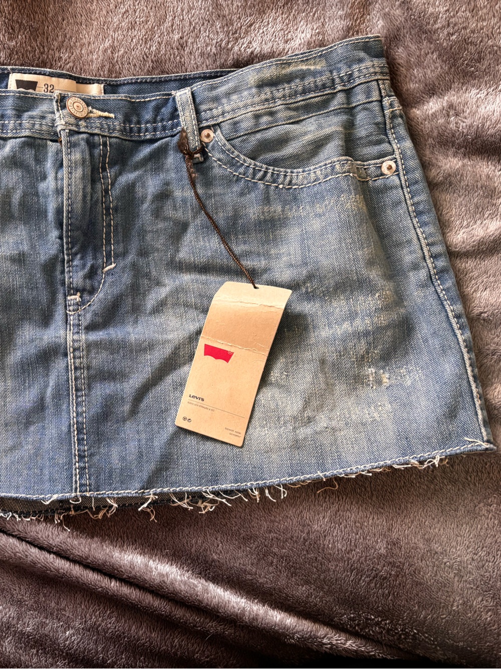 Levi's 501 Original Denim Jean Shorts Blue Waist 32 NWT